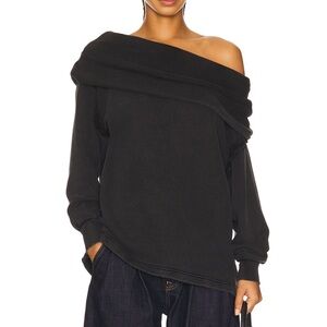 revolve x free people off chill off the shoulder sweater